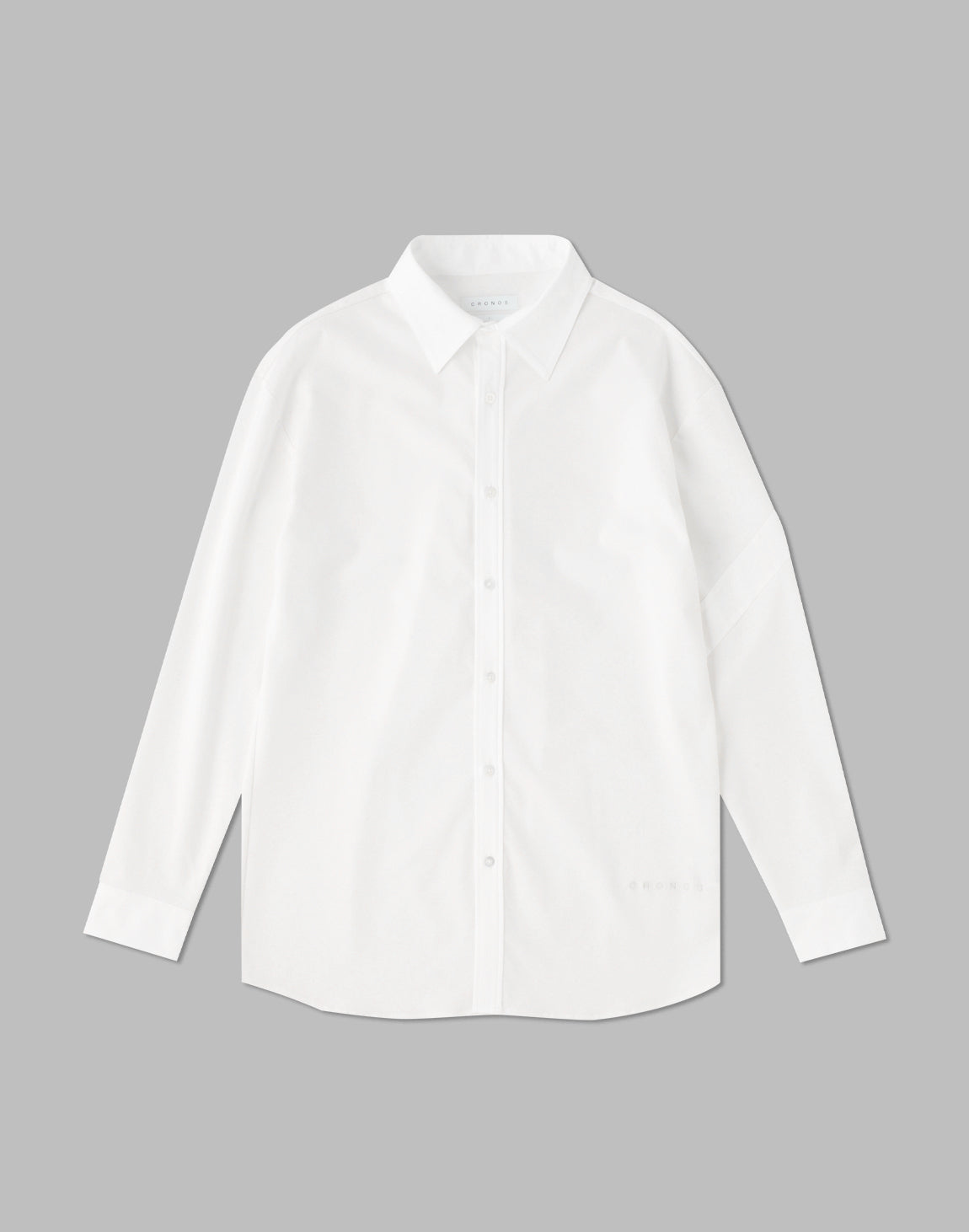 CRONOS BLACK STRETCH SHIRT【WHITE/BLACK】
