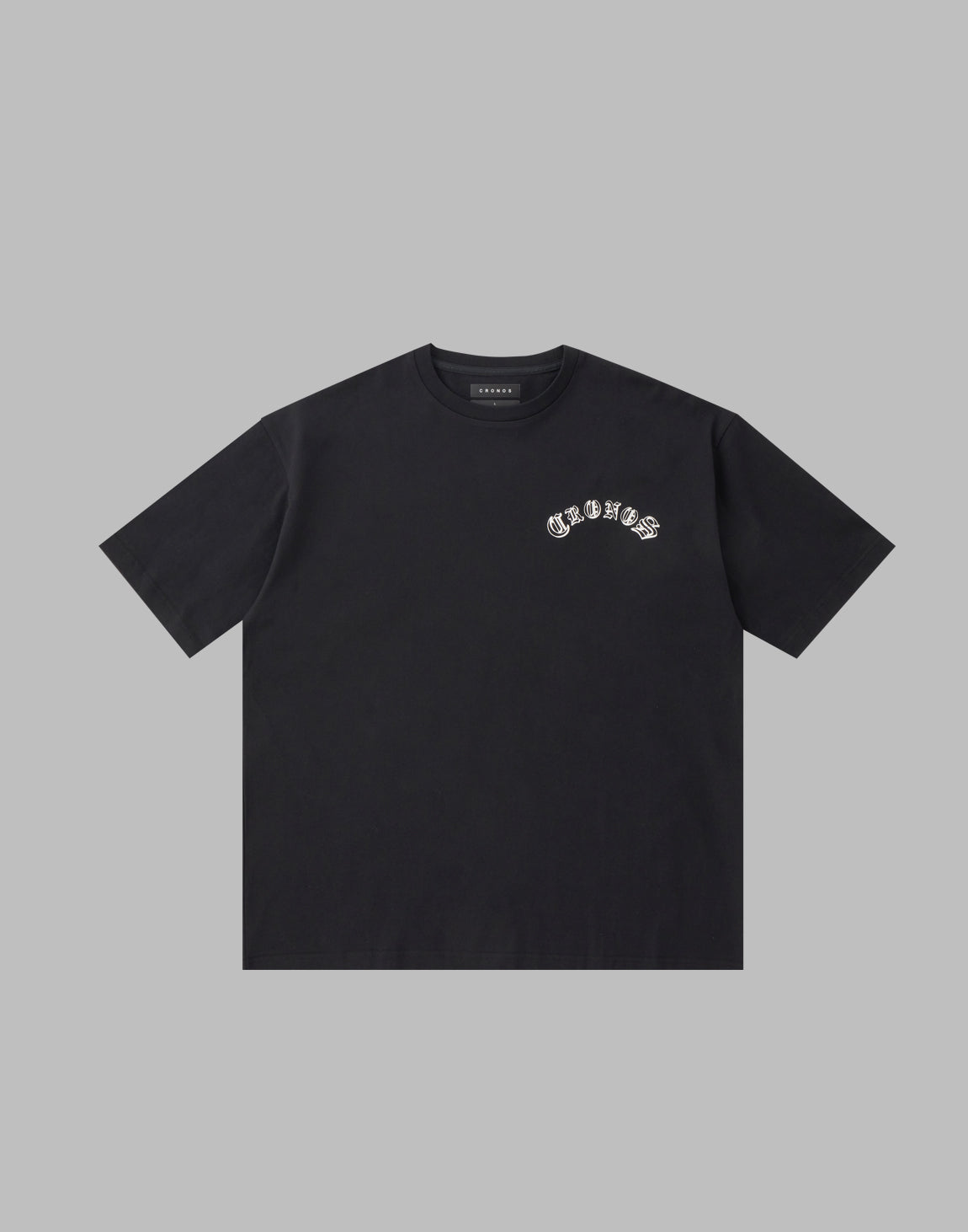 CRONOS BLACK LETTER LOGO OVERSIZE T-SHIRTS – クロノス CRONOS ...