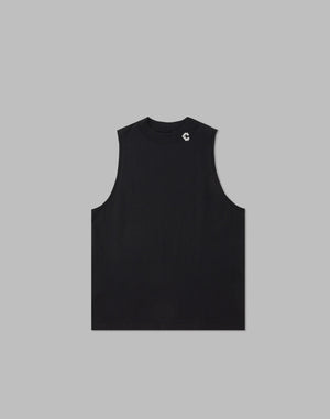 CRONOS MOCK NECK TANKTOP [BLACK]