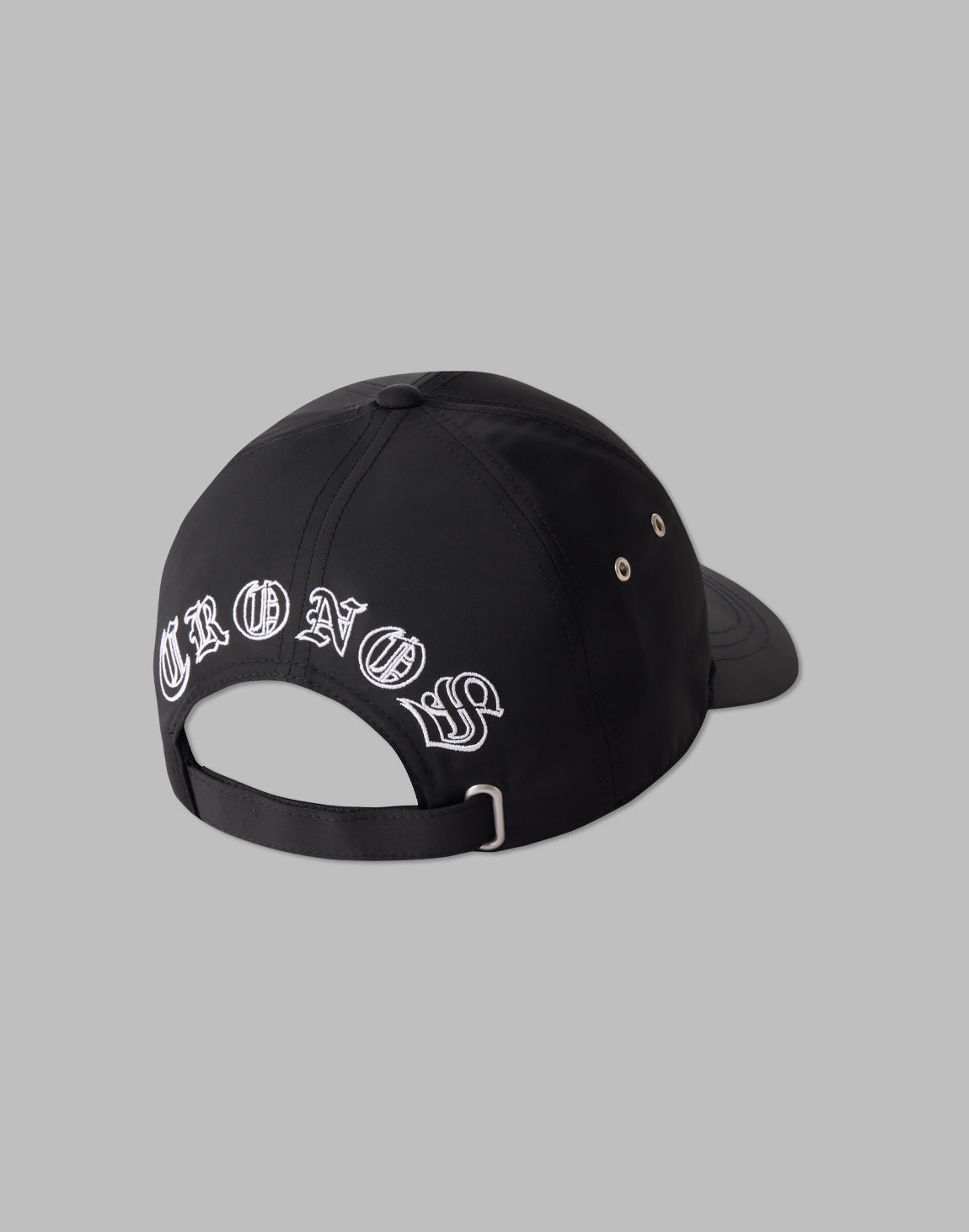 CRONOS EMBROIDERY BLACK LETTER LOGO CAP – クロノス CRONOS Official 