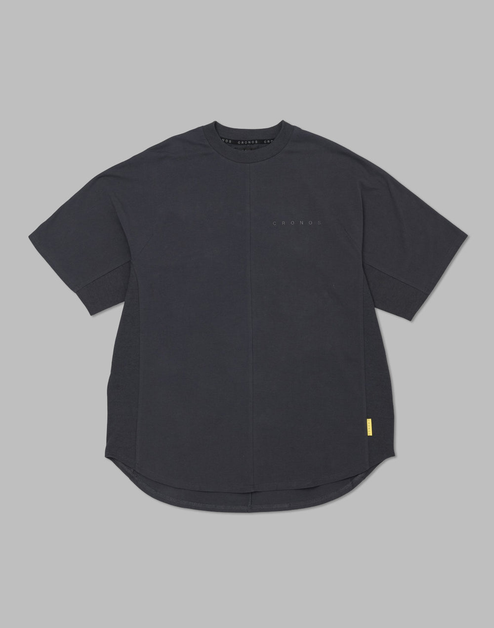 CRONOS Panel OverSize T-SHIRT【CHARCOAL GRAY】