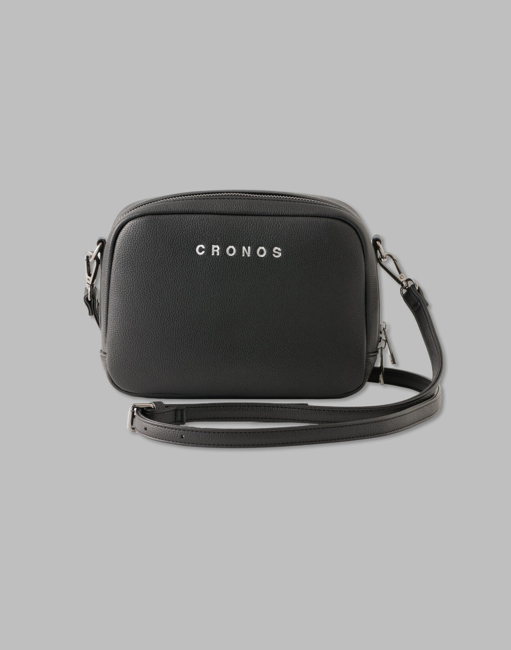 CRONOS Horizontal Shoulder Bag【BLACK】