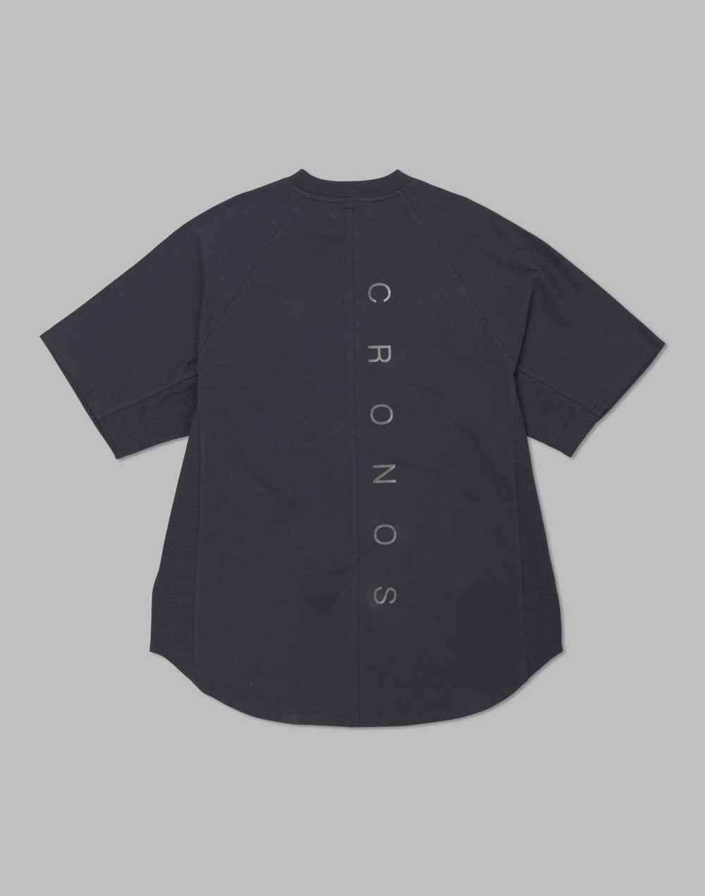 CRONOS Panel OverSize T-SHIRT【CHARCOAL GRAY】