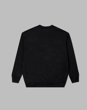 CRONOS Patchwork sweatshirt【BLACK】