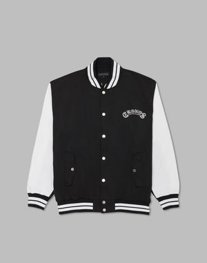 CRONOS Arch Black Letter Stadium Jumper【BLACK×WHITE】