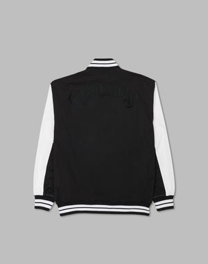 CRONOS Arch Black Letter Stadium Jumper【BLACK×WHITE】