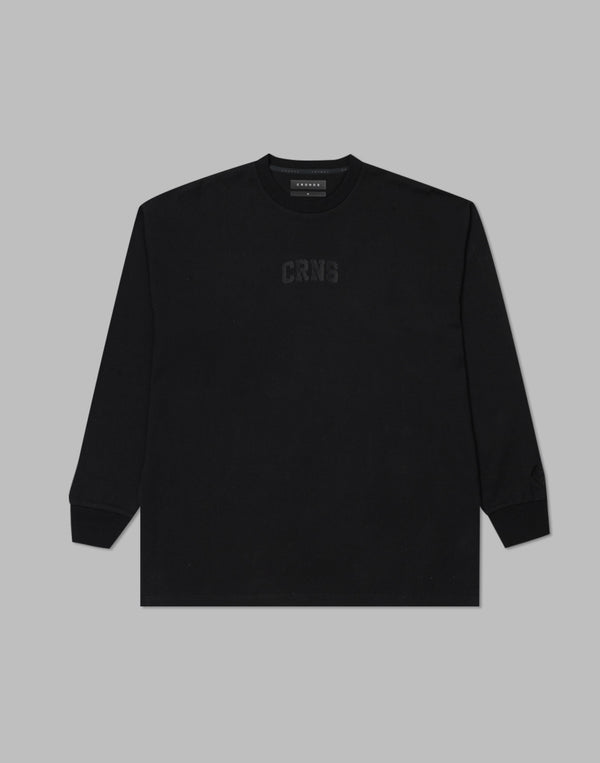 CRONOS Patchwork long sleeveT 【BLACK】