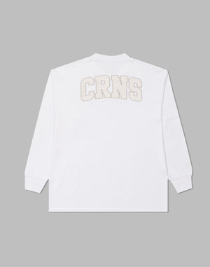 CRONOS 拼布長袖T卹 [白色]