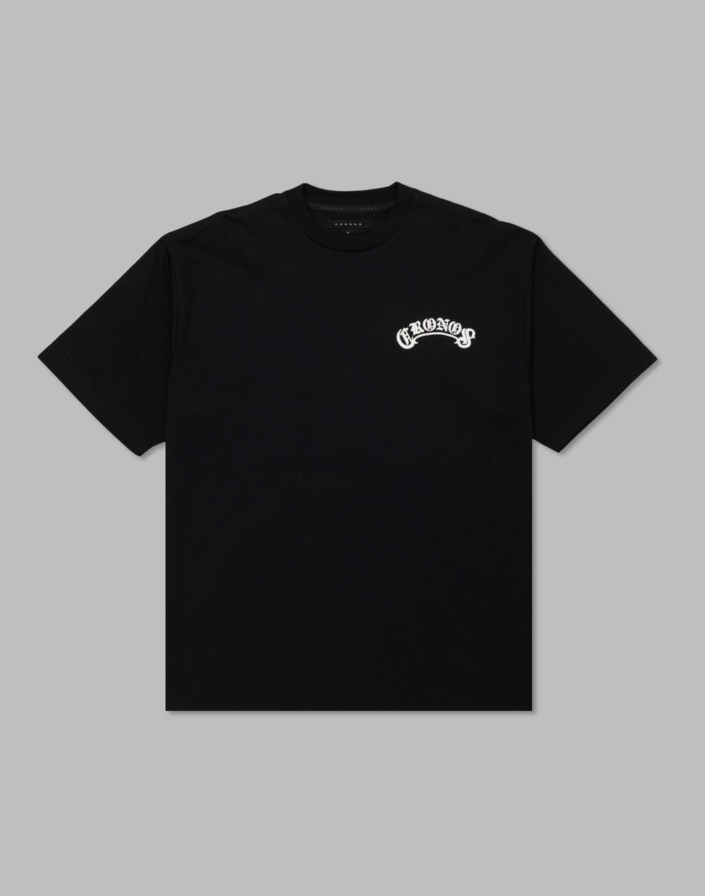 CRONOS Arch Black Letter OverSize T-SHIRT【BLACK×WHITE】