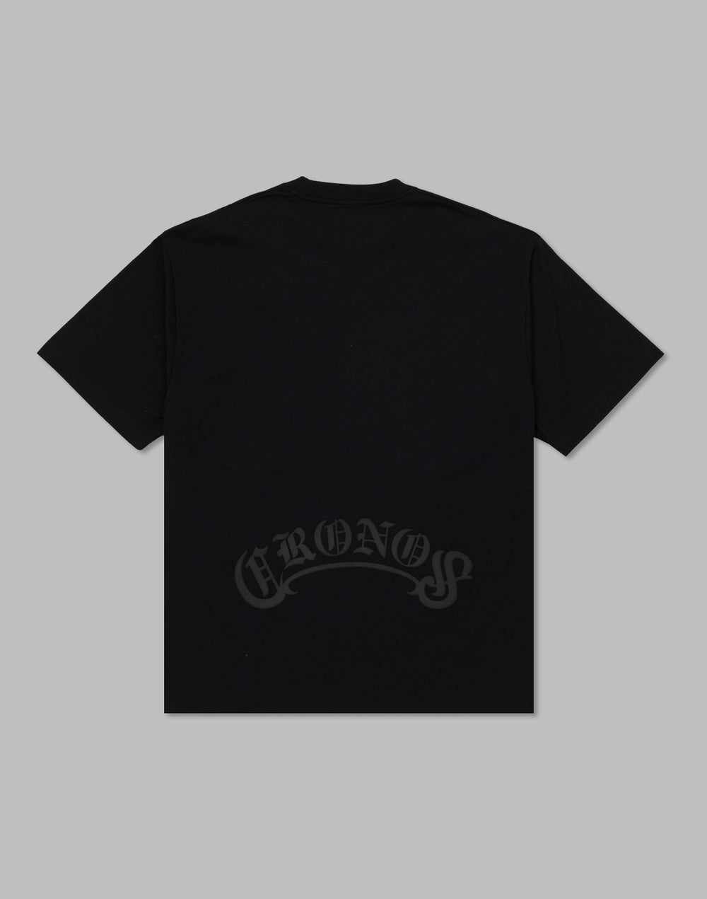 CRONOS Arch Black Letter OverSize T-SHIRT【BLACK×WHITE】