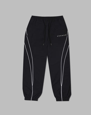 CRONOS  Piping design long pants【BLACK】