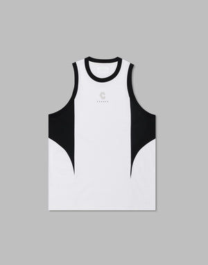 CRONOS Stretch Sleeve less【WHITE】