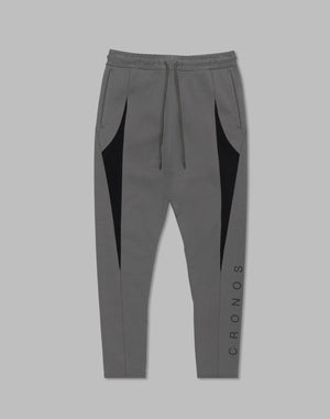 CRONOS Arrow-shaped Pattern skinny pants【GRAY】