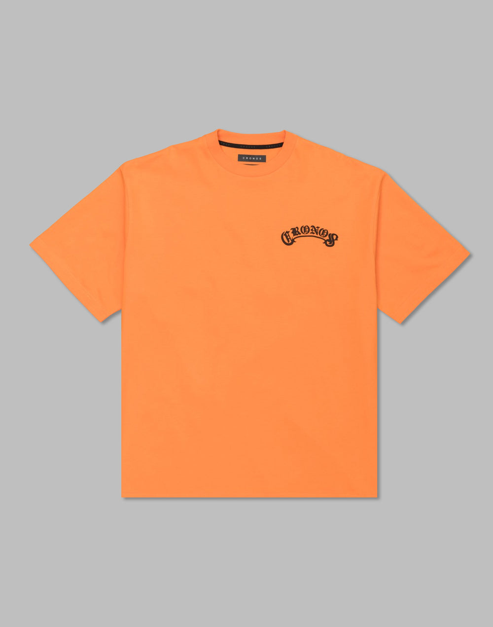 CRONOS Arch Black Letter OverSize T-SHIRT【ORANGE】