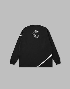CRONOS GEOMETRIC LOGO LONG SLEEVE【BLACK】