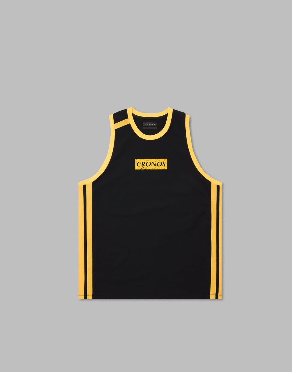 CRONOS 2LINE MESH SLEEVELESS [BLACK×YELLOW]