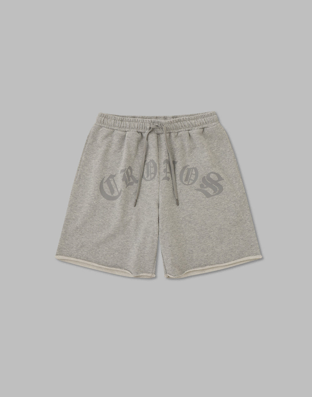 CRONOS BLACK LETTER LOGO SHORTS【GRAY】