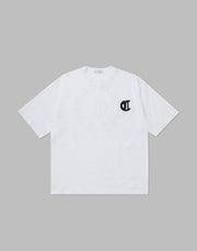 CRONOS BLACK LETTER OVERSIZE T-SHIRTS【WHITE】