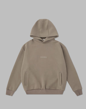 CRONOS BACK LOGO HOODIE【TAUPE】