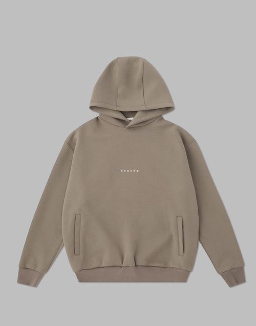 CRONOS BACK LOGO HOODIE【TAUPE】