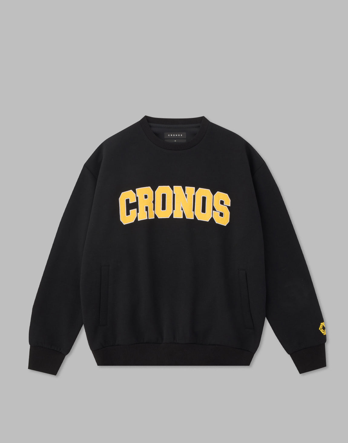 CRONOS STITCH LOGO SWEAT TOP【BLACK×YELLOW】 – クロノス CRONOS Official Store