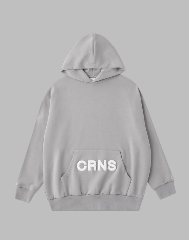 CRNS EMBROIDERY HOODIE【GRAY】