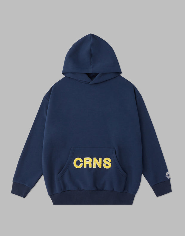 CRNS EMBROIDERY HOODIE【NAVY】