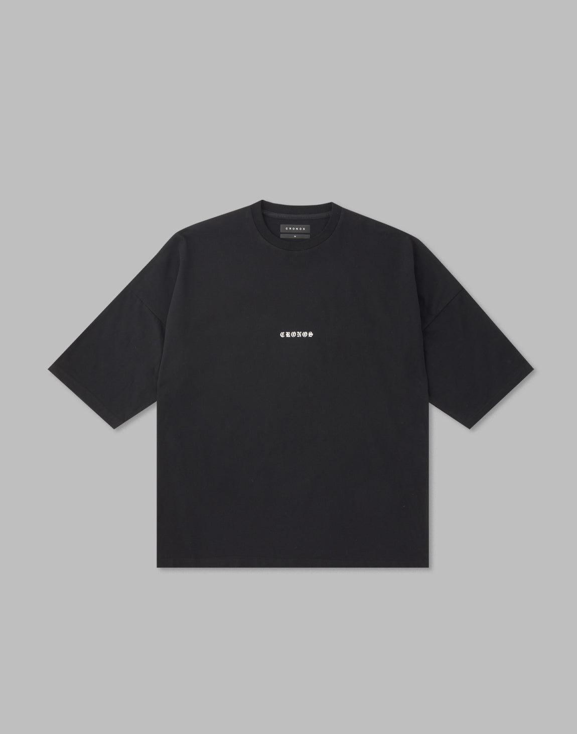 CRONOS BLACK LETTER THREE QUATER OVERSIZE T-SHIRTS – クロノス