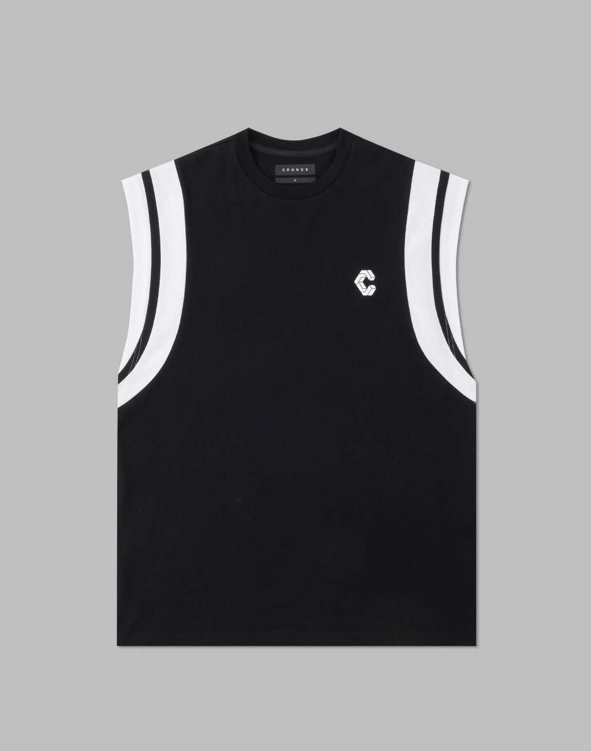 CRONOS SHOULDER 2LINE SLEEVELESS【BLACK】 – クロノス CRONOS Official Store