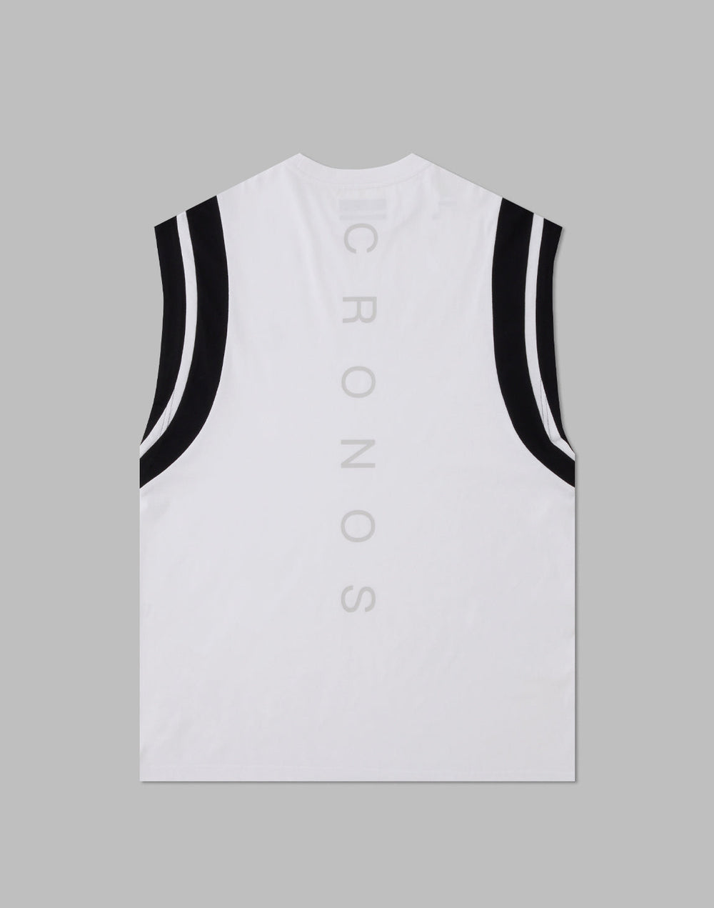 CRONOS 肩部 2LINE 無袖 [白色]