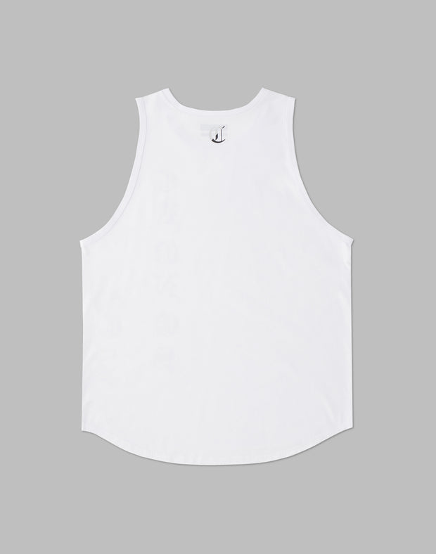 CRONOS BLACK LETTER SLEEVELESS【WHITE】