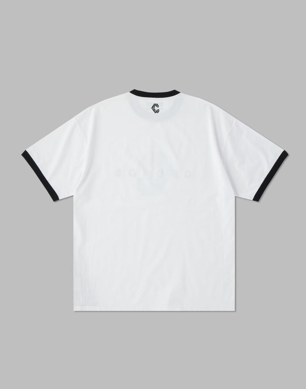 CRONOS SWITCHING LOGO OVERSIZE T-SHIRTS【WHITE】