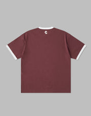 CRONOS SWITCHING LOGO OVERSIZE T-SHIRTS【WINE】