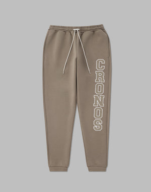 CRONOS STITCH LOGO LONGPANTS [TAUPE]