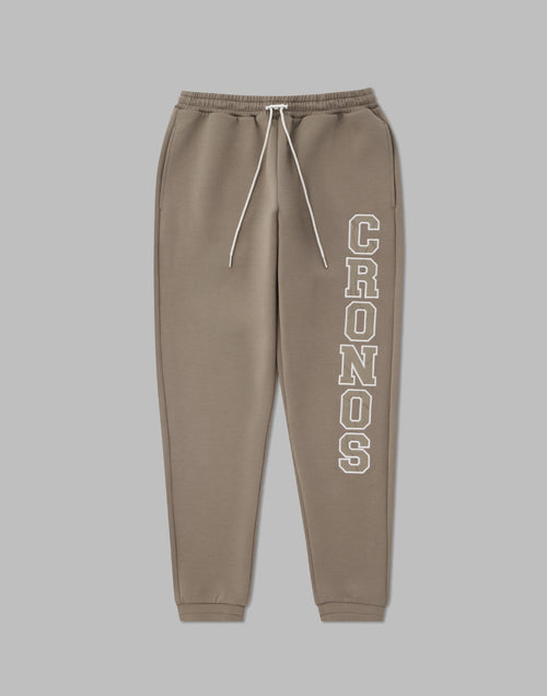 CRONOS STITCH LOGO LONGPANTS [TAUPE]