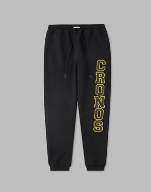 CRONOS STITCH LOGO LONGPANTS [BLACK×YELLOW]