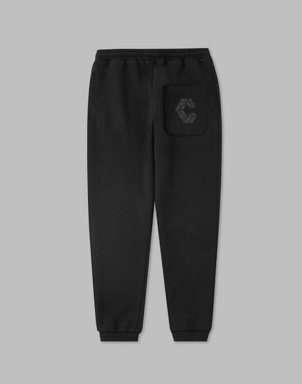 CRONOS STITCH LOGO LONGPANTS [BLACK×YELLOW]