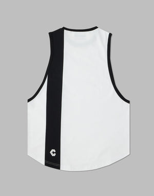CRONOS VERTICAL LOGO SLEEVELESS【WHITE】