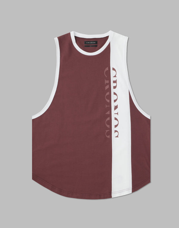 CRONOS VERTICAL LOGO SLEEVELESS【WINE】