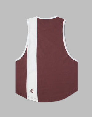 CRONOS VERTICAL LOGO SLEEVELESS【WINE】