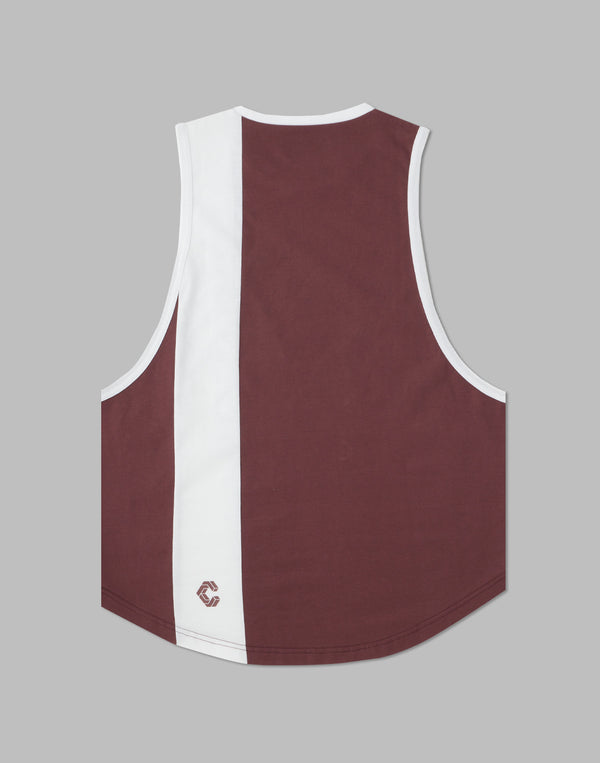 CRONOS VERTICAL LOGO SLEEVELESS【WINE】