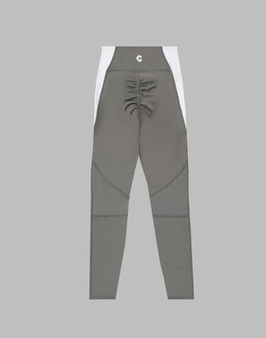 CRONOS WOMEN SWITCHED LEGGINGS【GRAY】