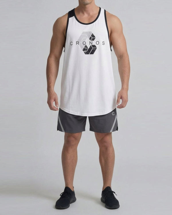 CRONOS STRINGER TANK TOP【WHITE】
