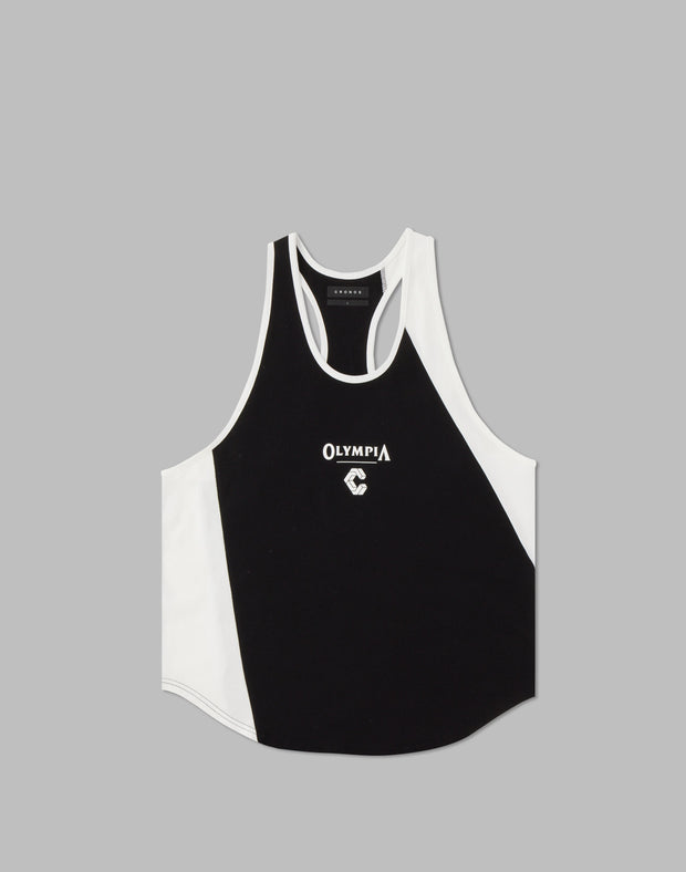 CRONOS×OLYMPIA STRINGER TANKTOP【BLACK】