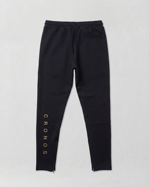 CRONOS HIGH-STRETCH SKINNY PANTS【BLACK×GOLD】