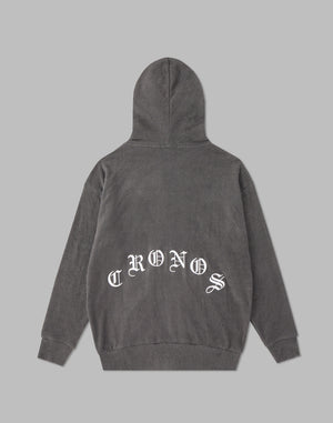 CRONOS ROOM 黑色字母LOGO連帽衛衣 [C.GRAY]
