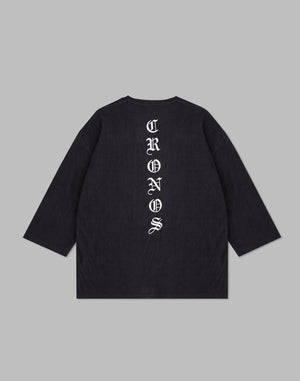 CRONOS ROOM BLACK LETTER LOGO T-SHIRTS【BLACK】