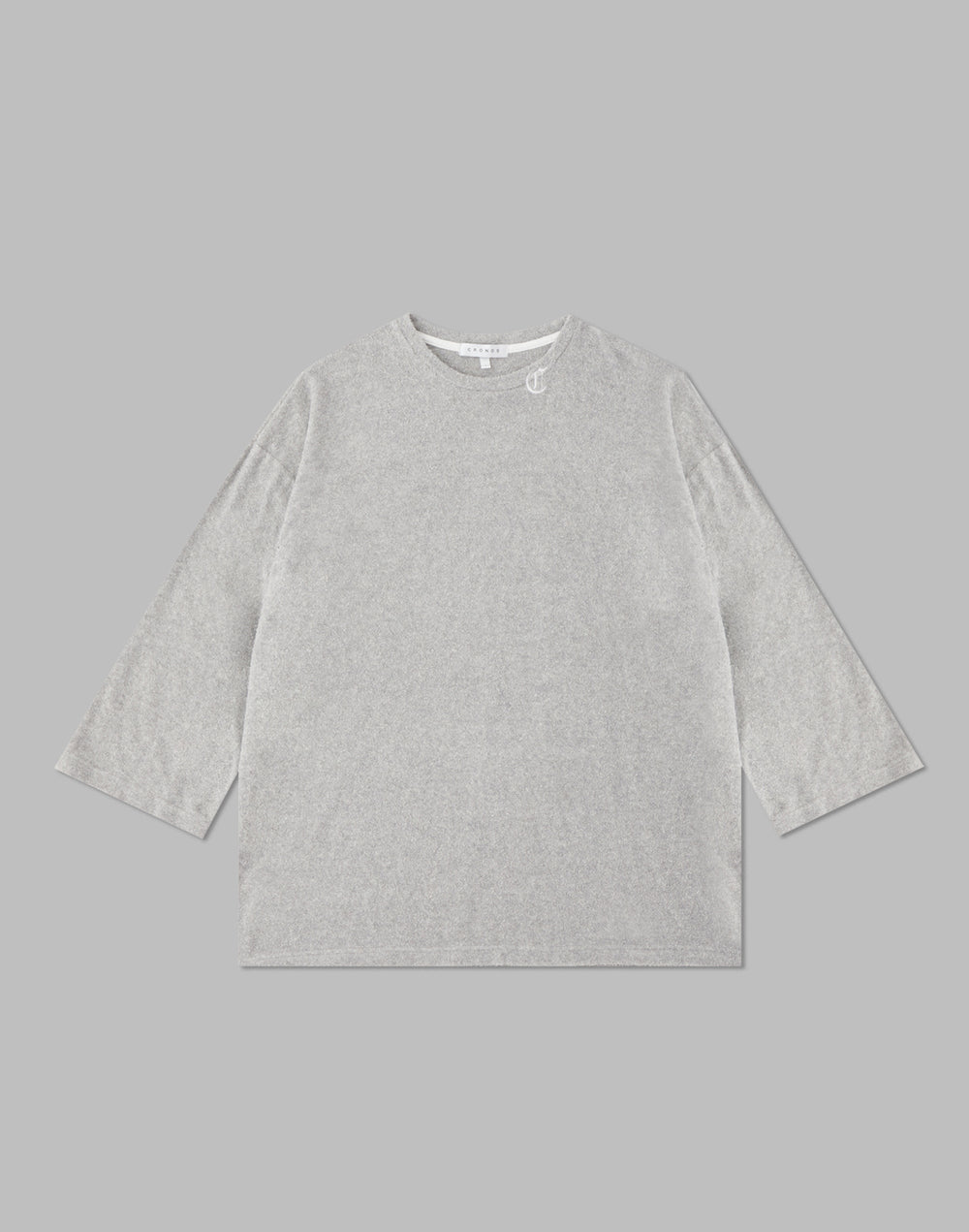 CRONOS ROOM BLACK LETTER LOGO T-SHIRTS【GRAY】