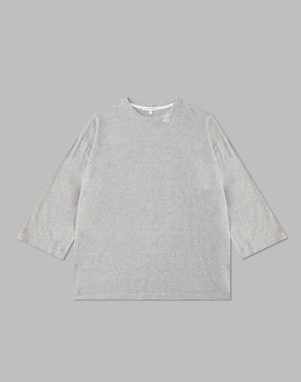 CRONOS ROOM BLACK LETTER LOGO T-SHIRTS【GRAY】