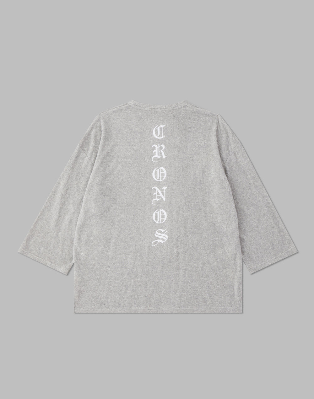 CRONOS ROOM BLACK LETTER LOGO T-SHIRTS【GRAY】